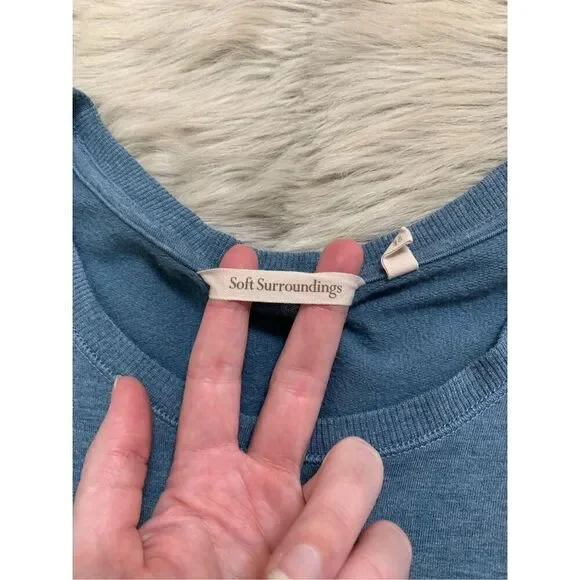 Soft Surroundings Live Soft Drop Shoulder Tunic Pullover Size XS - Picture 4 of 8